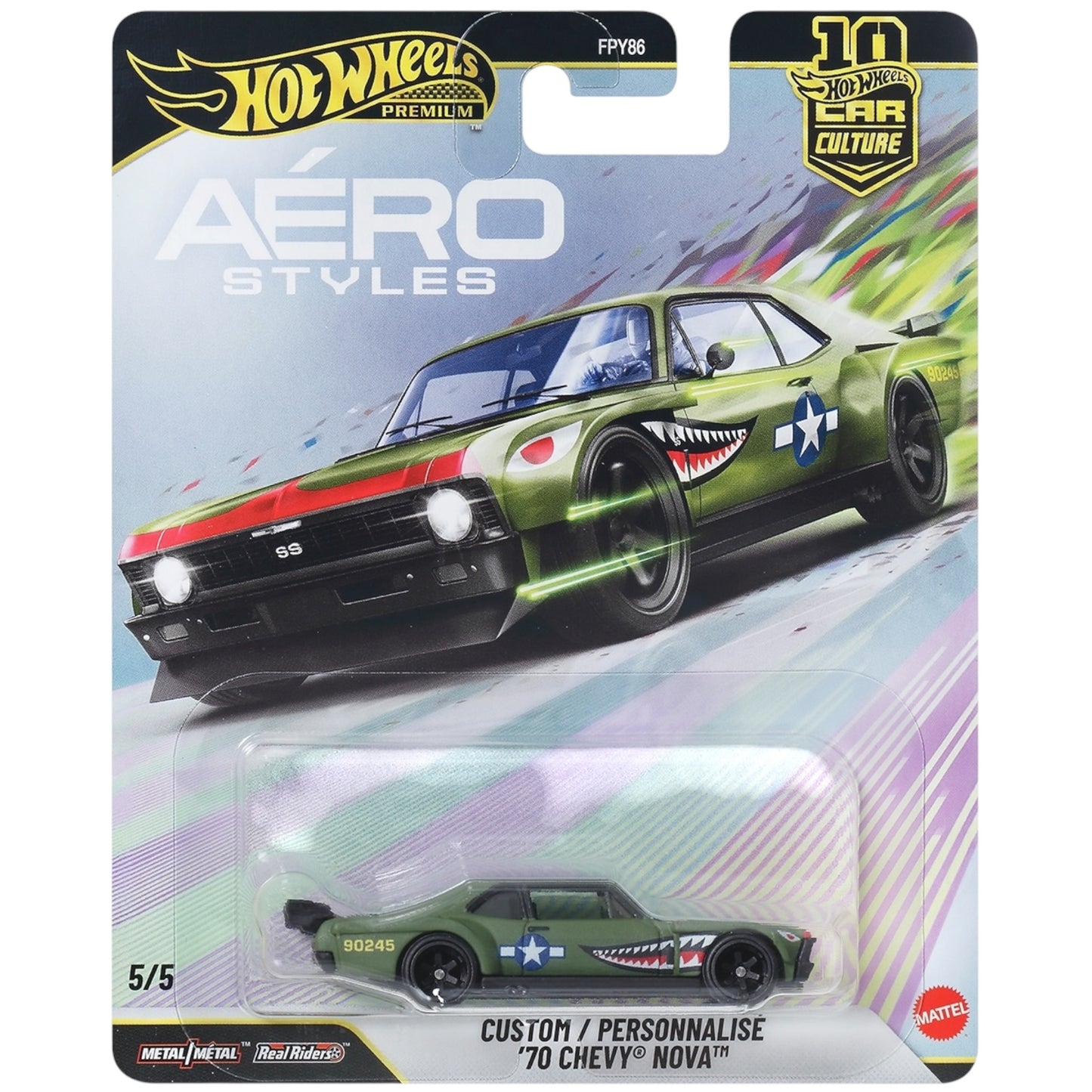Hot Wheels Premium Aero Styles Custom ’70 Chevy Nova