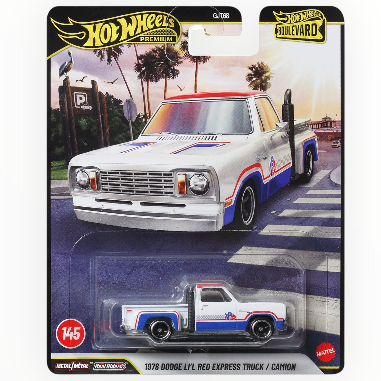 Hot Wheels Premium Boulevard 1978 Dodge Li'L Red Express Truck / Camion