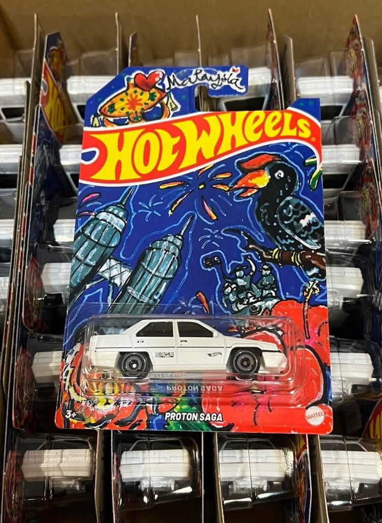 Hot Wheels Malaysia Special edition Proton Saga (White)