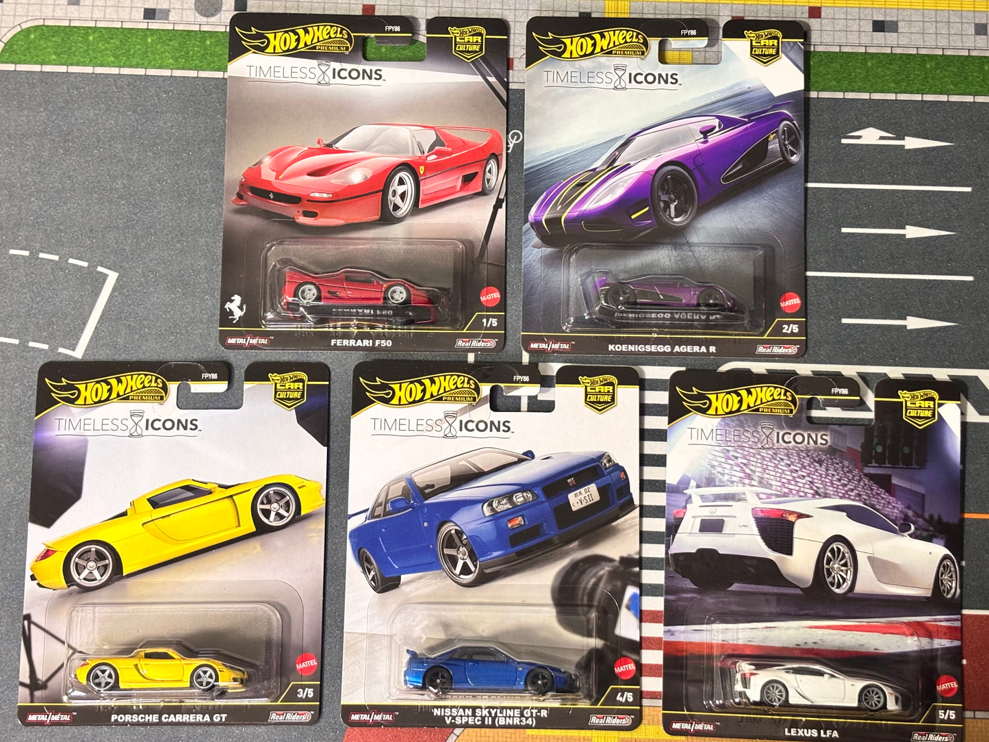 Hot Wheels Premium Timeless Icons set of 5