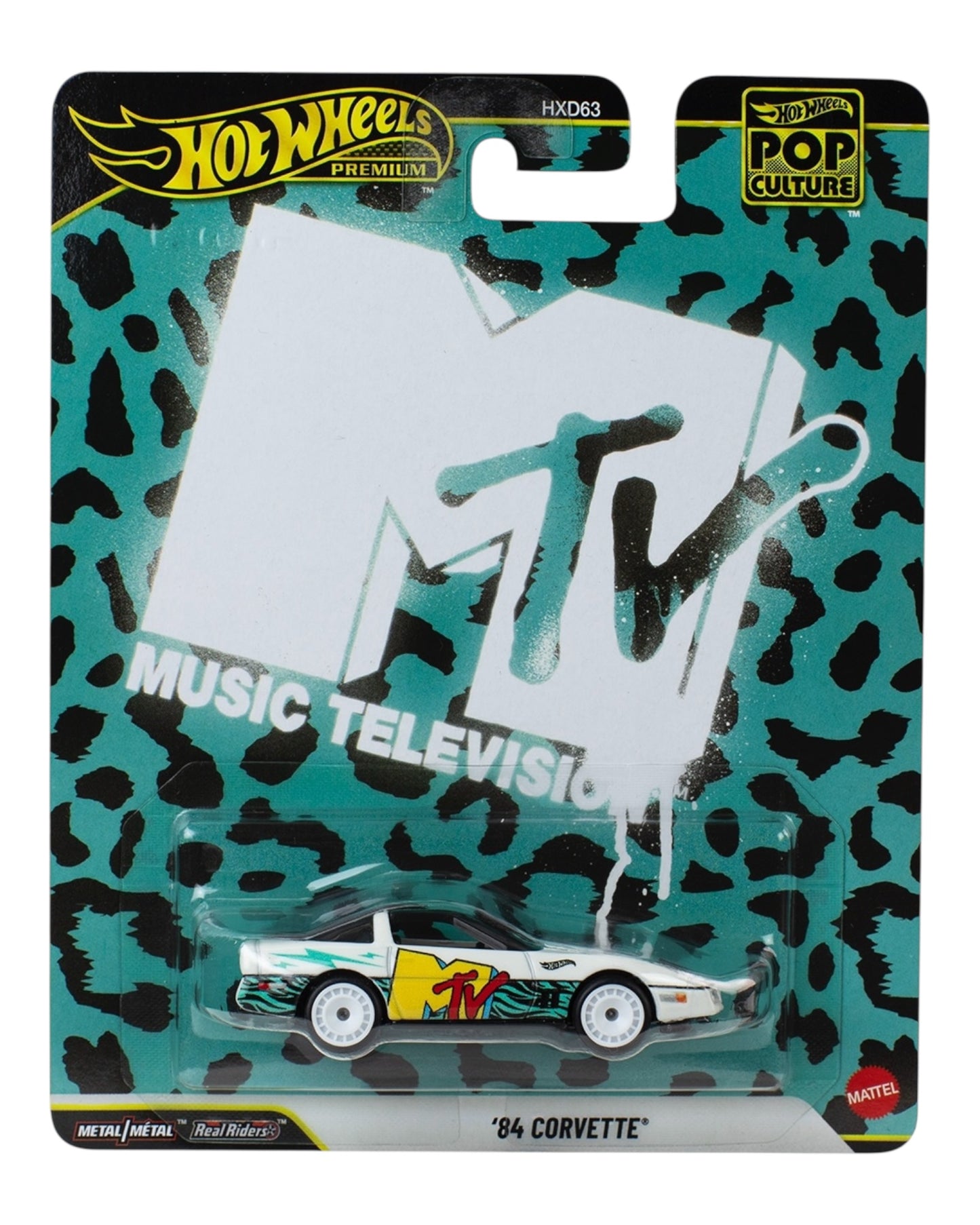 Hot Wheels Premium Pop Culture MTV '84 Corvette