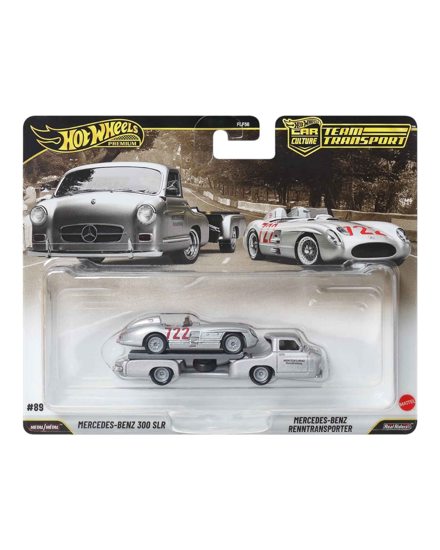 Hot Wheels Team Transport Classic Mercedes-Benz Race Team