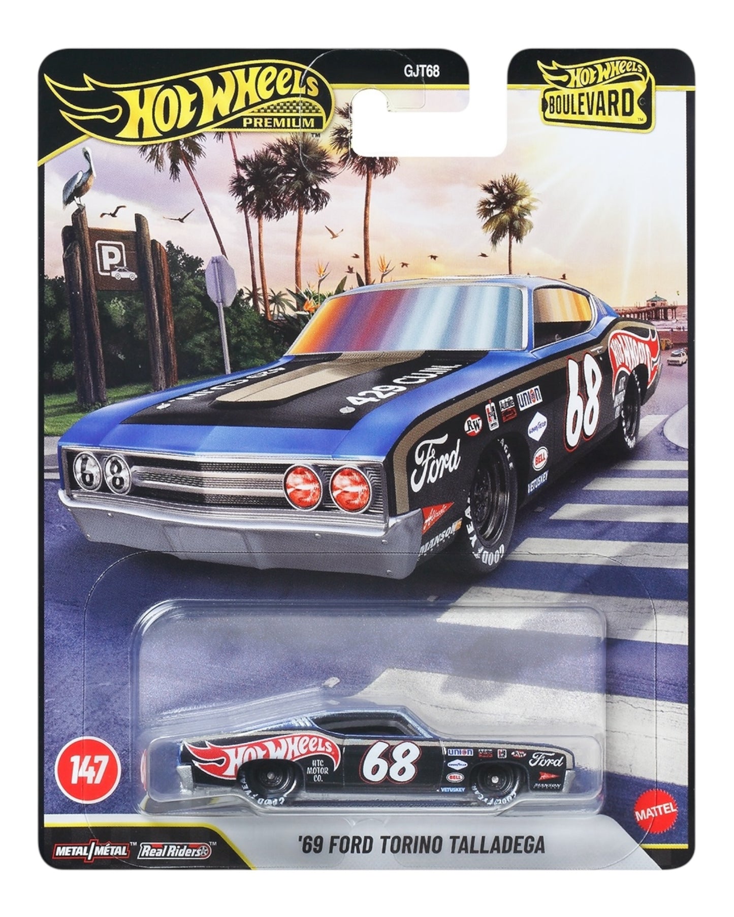 Hot Wheels Premium Boulevard '69 Ford Torino Talladega