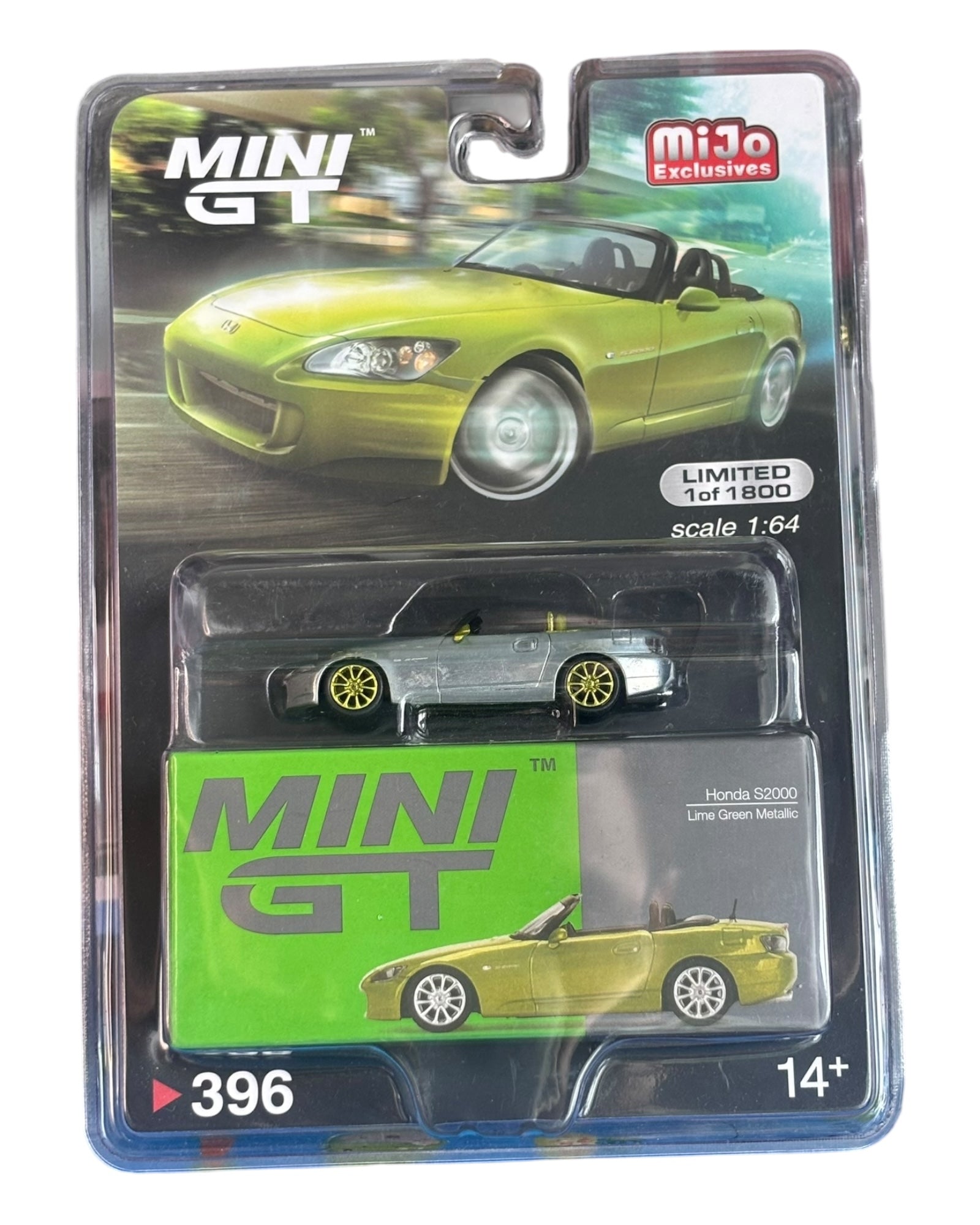 Chase] 396: Mini GT Honda S2000 Lime Green Metallic