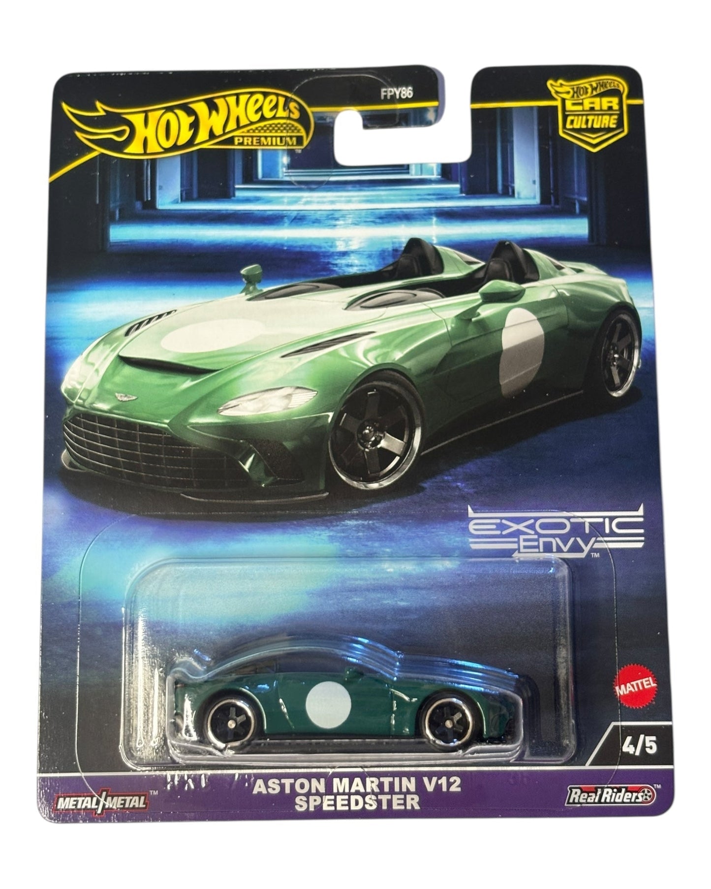 Hot Wheels Premium Aston Martin V12 Speedster toy car in Car Culture Exotic Envy series