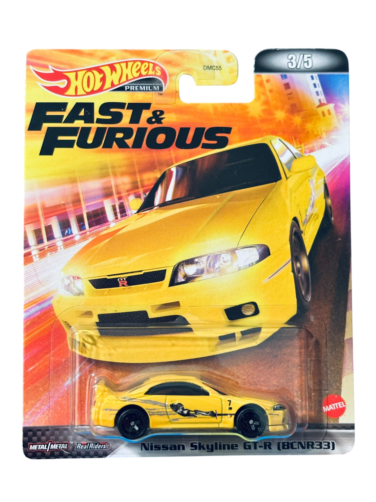 Hot Wheels Premium Fast and Furious original Nissan Skyline GT-R (BCNR33)
