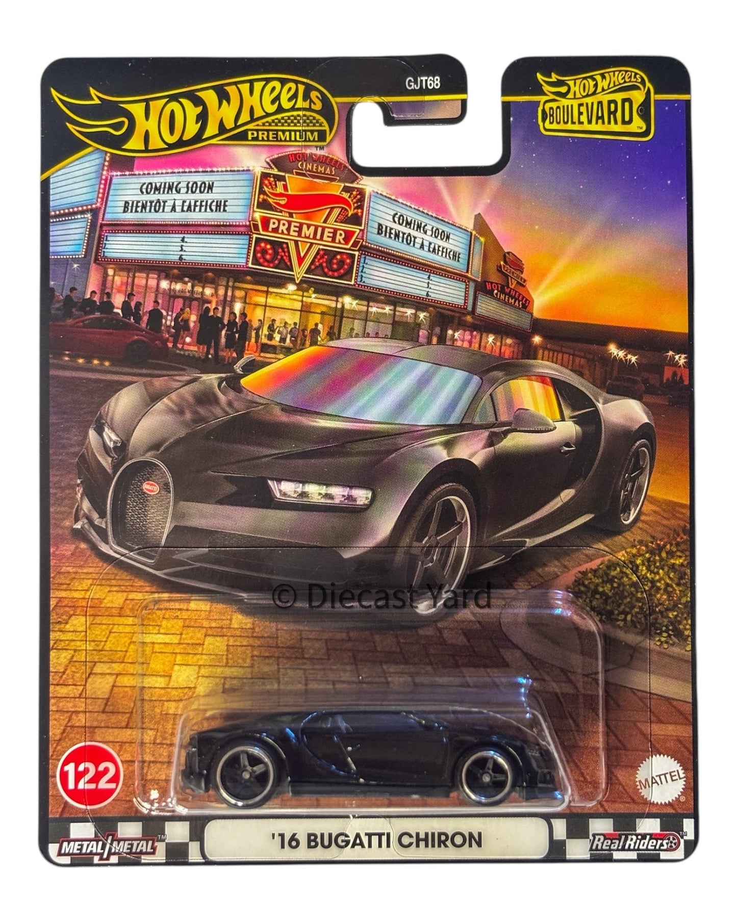 Hot Wheels Premium Boulevard '16 Bugatti Chiron toy car