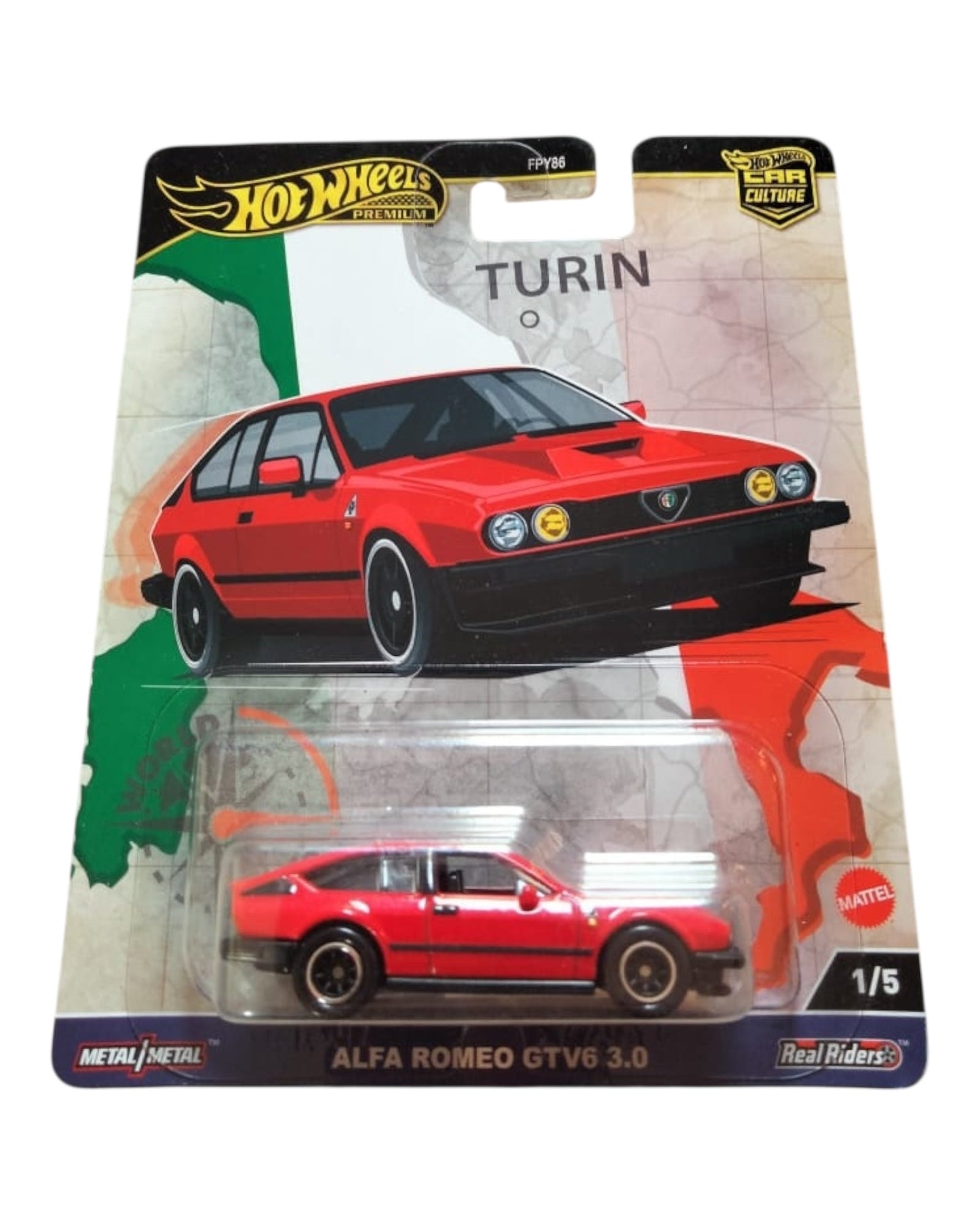 Hot Wheels Premium Alfa Romeo GTV6 3.0 model car