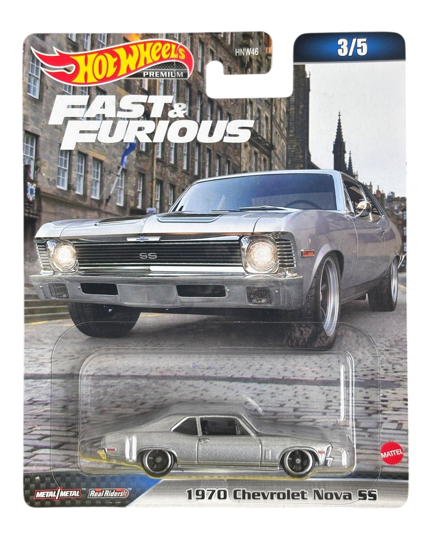 Hot Wheels Premium 1970 Chevrolet Nova SS toy car detailed model