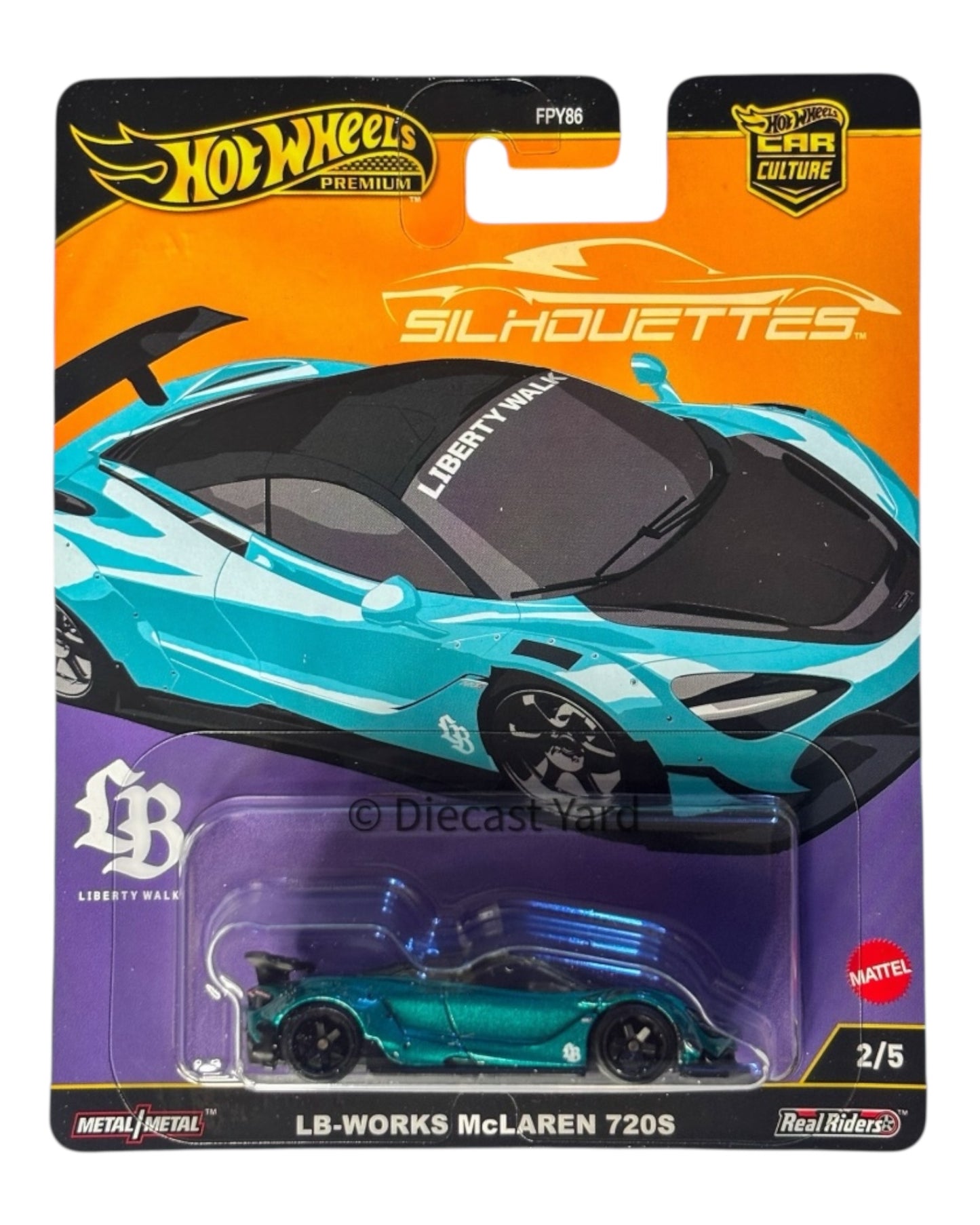 Hot Wheels Premium Silhouettes LB-Works Mclaren 720S
