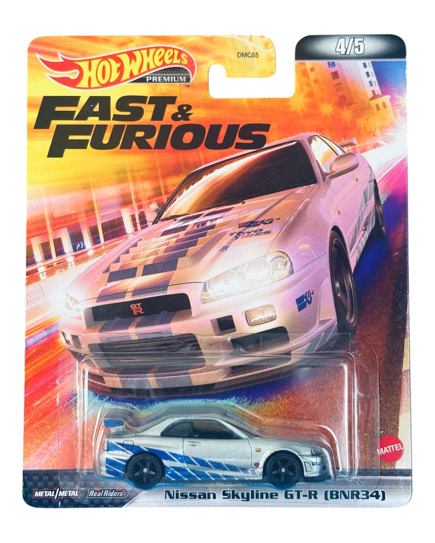 Hot Wheels Premium Fast and Furious original Nissan Skyline GT-R (BNR34)
