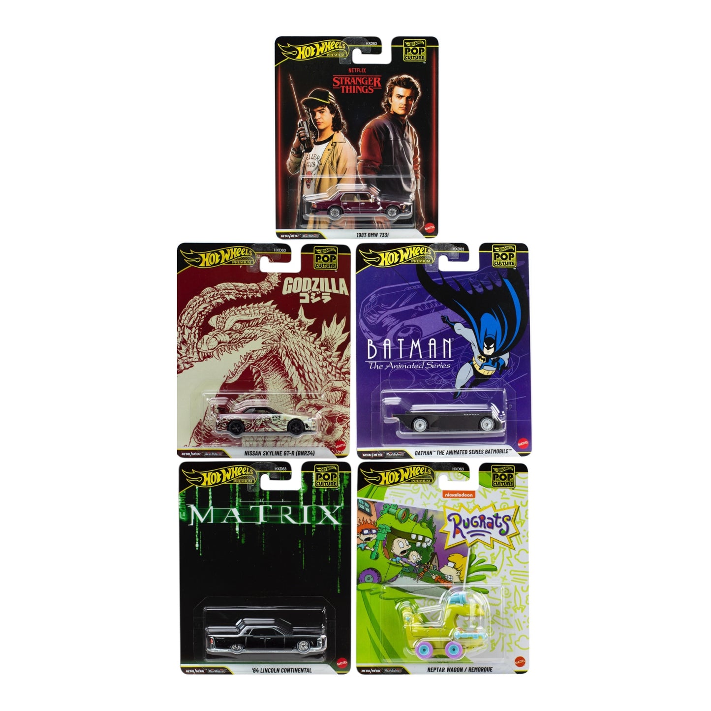 Hot Wheels Premium Pop Culture 2026 set of 5