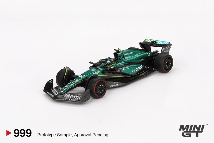[Box] Mini GT Aston Martin AMR24 #14 Fernando Alonso 2024 F1 2024 Bahrain GP #999