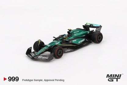 [Box] Mini GT Aston Martin AMR24 #14 Fernando Alonso 2024 F1 2024 Bahrain GP #999