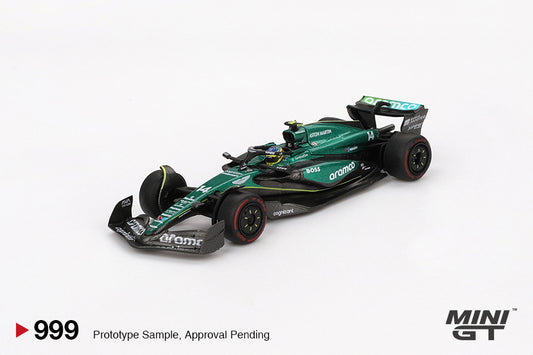 [Box] Mini GT Aston Martin AMR24 #14 Fernando Alonso 2024 F1 2024 Bahrain GP #999