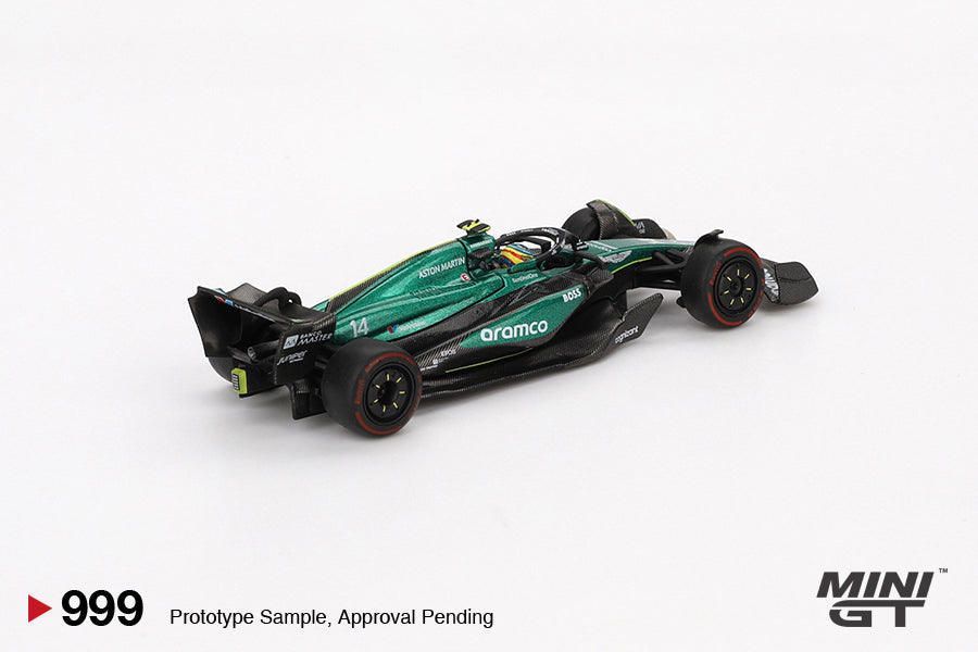 [Box] Mini GT Aston Martin AMR24 #14 Fernando Alonso 2024 F1 2024 Bahrain GP #999