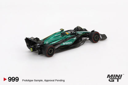 [Box] Mini GT Aston Martin AMR24 #14 Fernando Alonso 2024 F1 2024 Bahrain GP #999