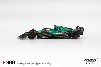 [Box] Mini GT Aston Martin AMR24 #14 Fernando Alonso 2024 F1 2024 Bahrain GP #999