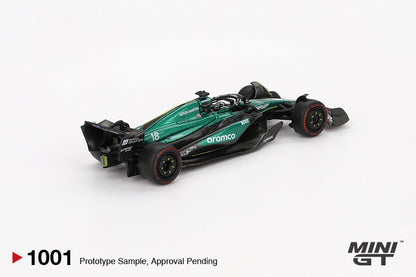 [Box] Mini GT Aston Martin AMR24 #18 Lance Stroll 2024 F1 2024 Bahrain GP #1001