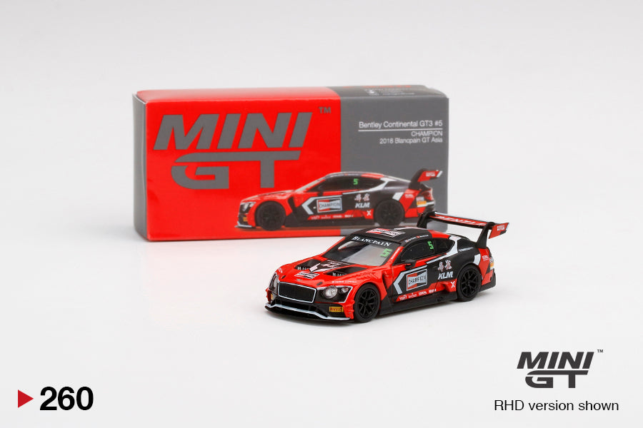 [Box] Mini GT Bentley Continental GT3 #5 2018 Blancpain GT Asia #260