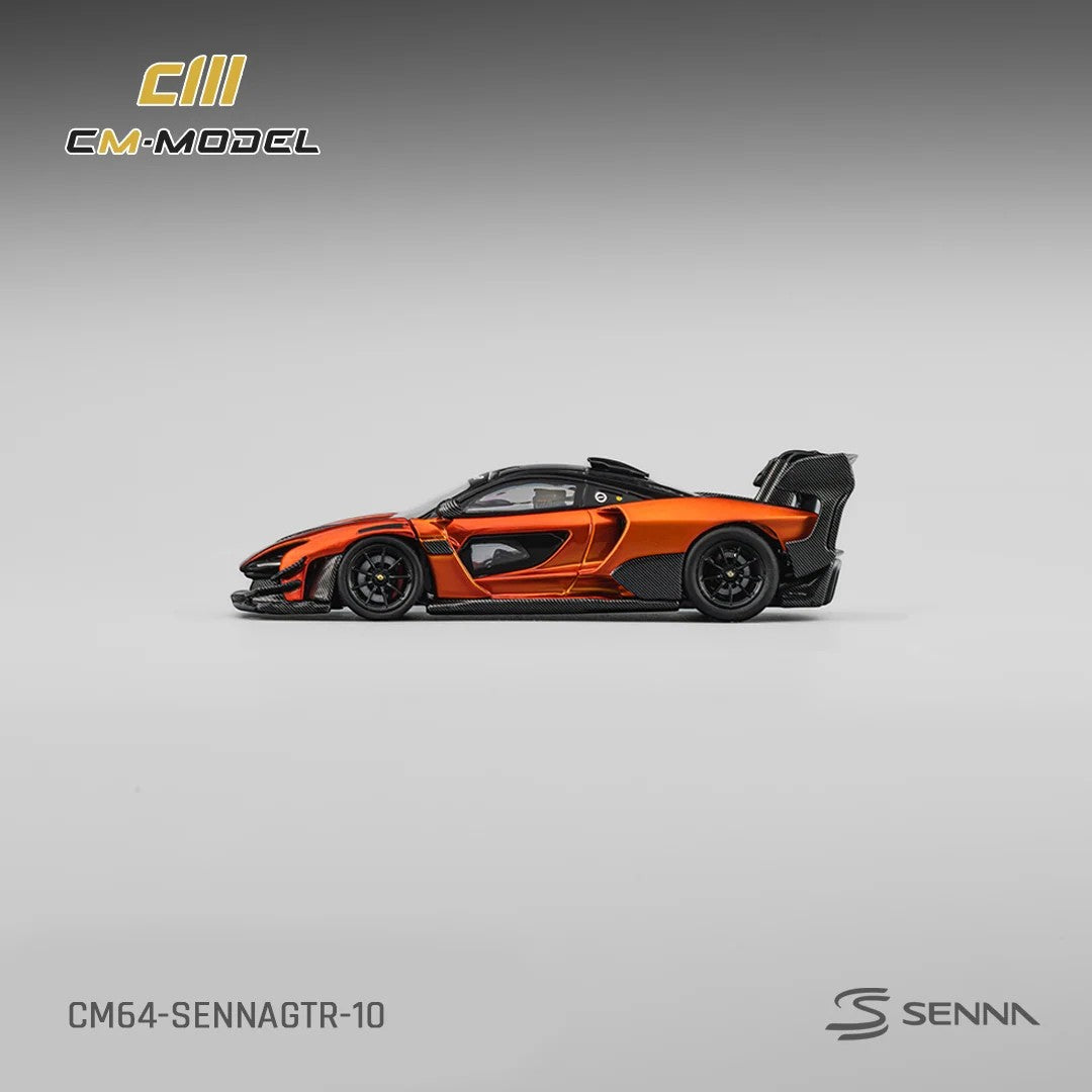 CM Model McLaren Senna GTR Volcano Orange 1:64