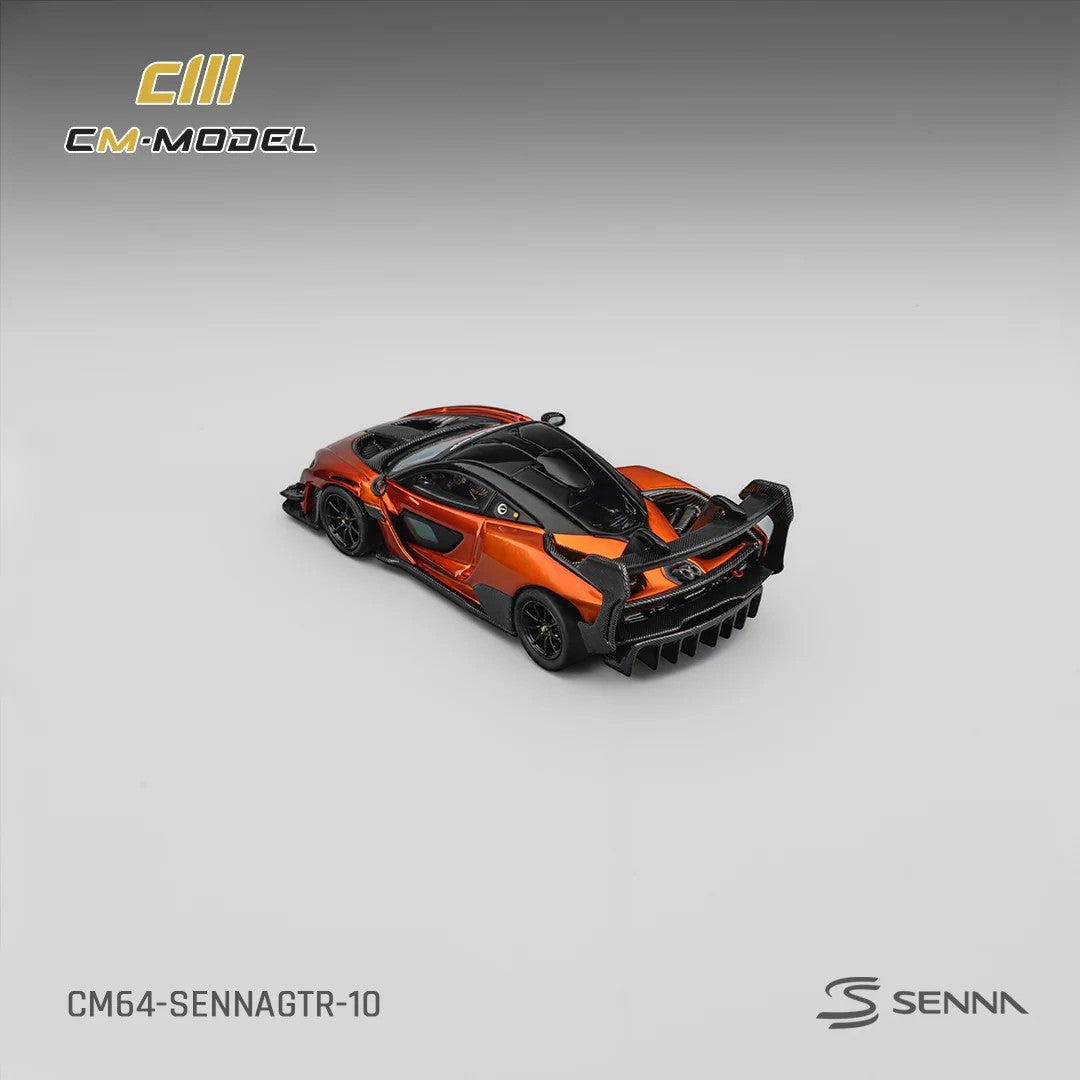 CM Model McLaren Senna GTR Volcano Orange 1:64