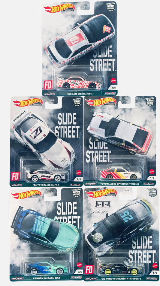 Hot Wheels Premium Slide Street set of 5