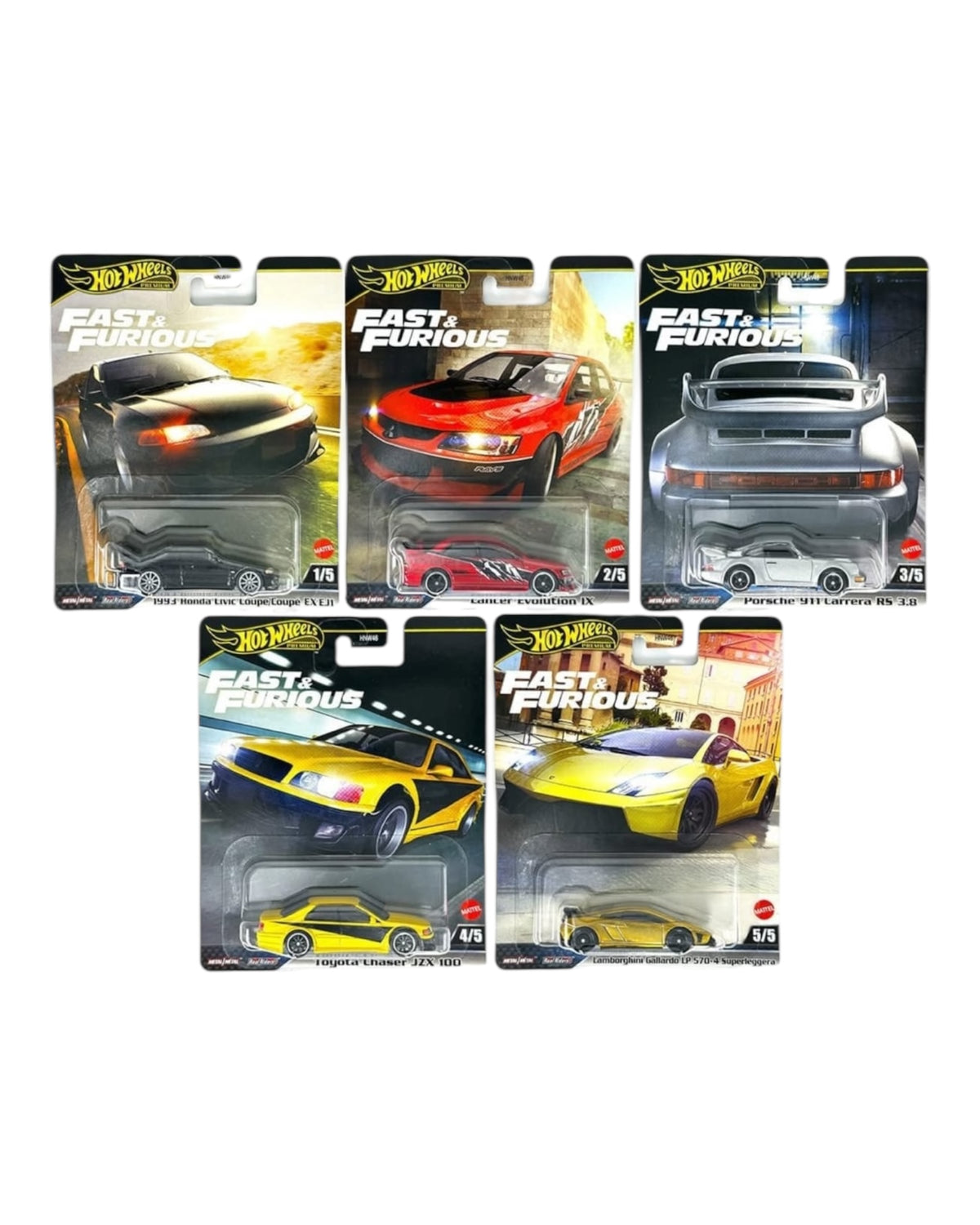 Hot Wheels Premium Fast and Furious mix 4 2025 Set of 5