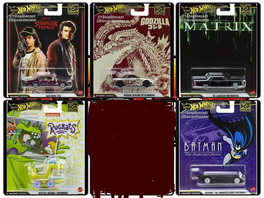 [Pre-Order Advance]: Hot Wheels Premium Pop Culture 2026 set of 5
