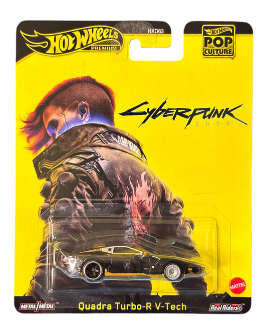 Hot Wheels premium Pop Culture Cyberpunk Quadra Turbo-R V-Tech