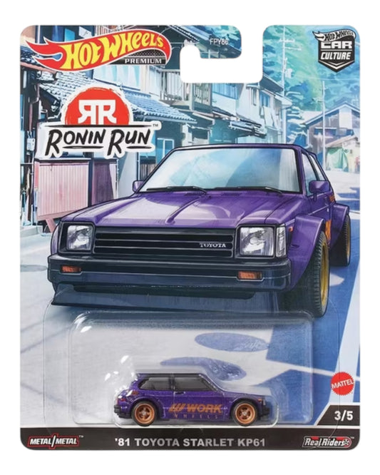 Hot Wheels Premium Ronin Run ‘81 Toyota Starlet KP61