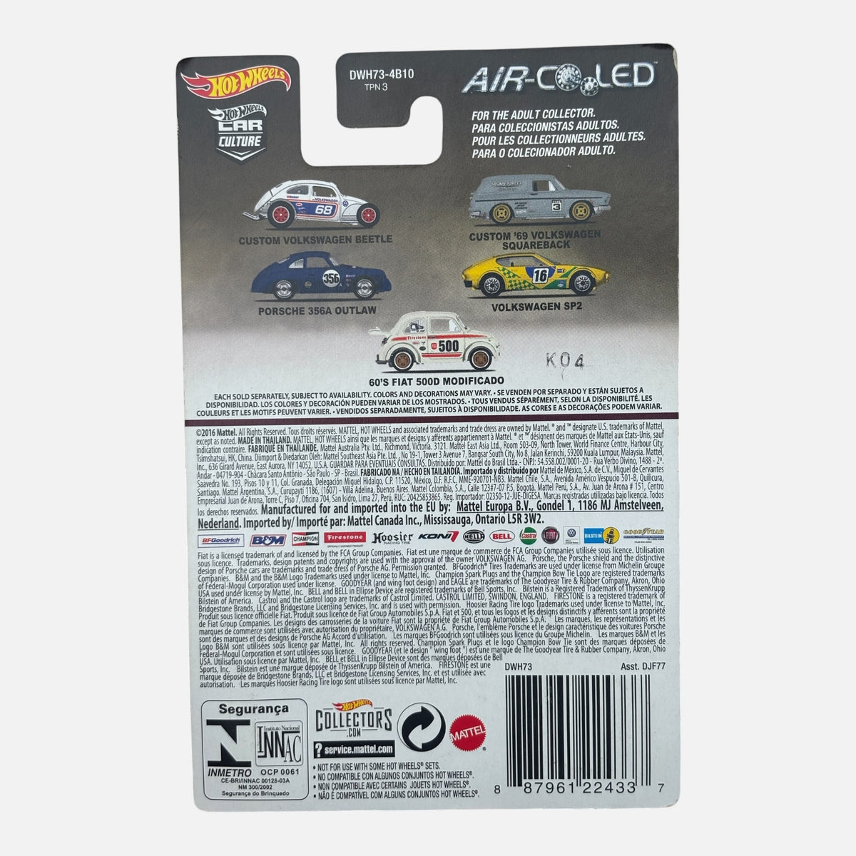 Hot Wheels premium air cooled back side