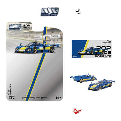 [Pre-Order Advance]: Pop Race x ENIGMA Mazda 787B Racing Blue/Yellow