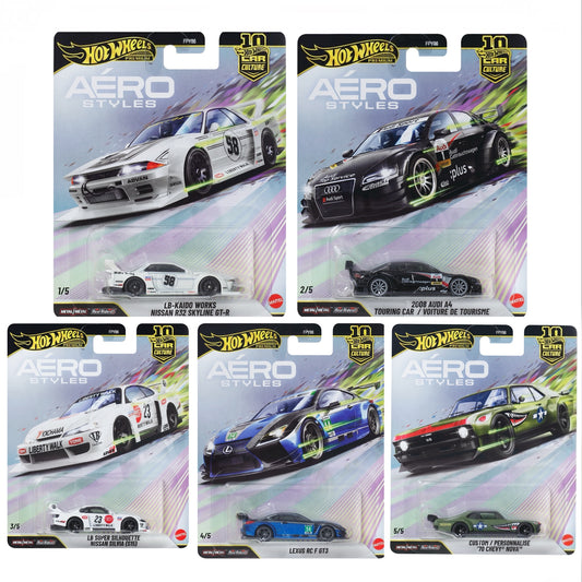 Hot Wheels Premium Car culture Aero Styles set of 5