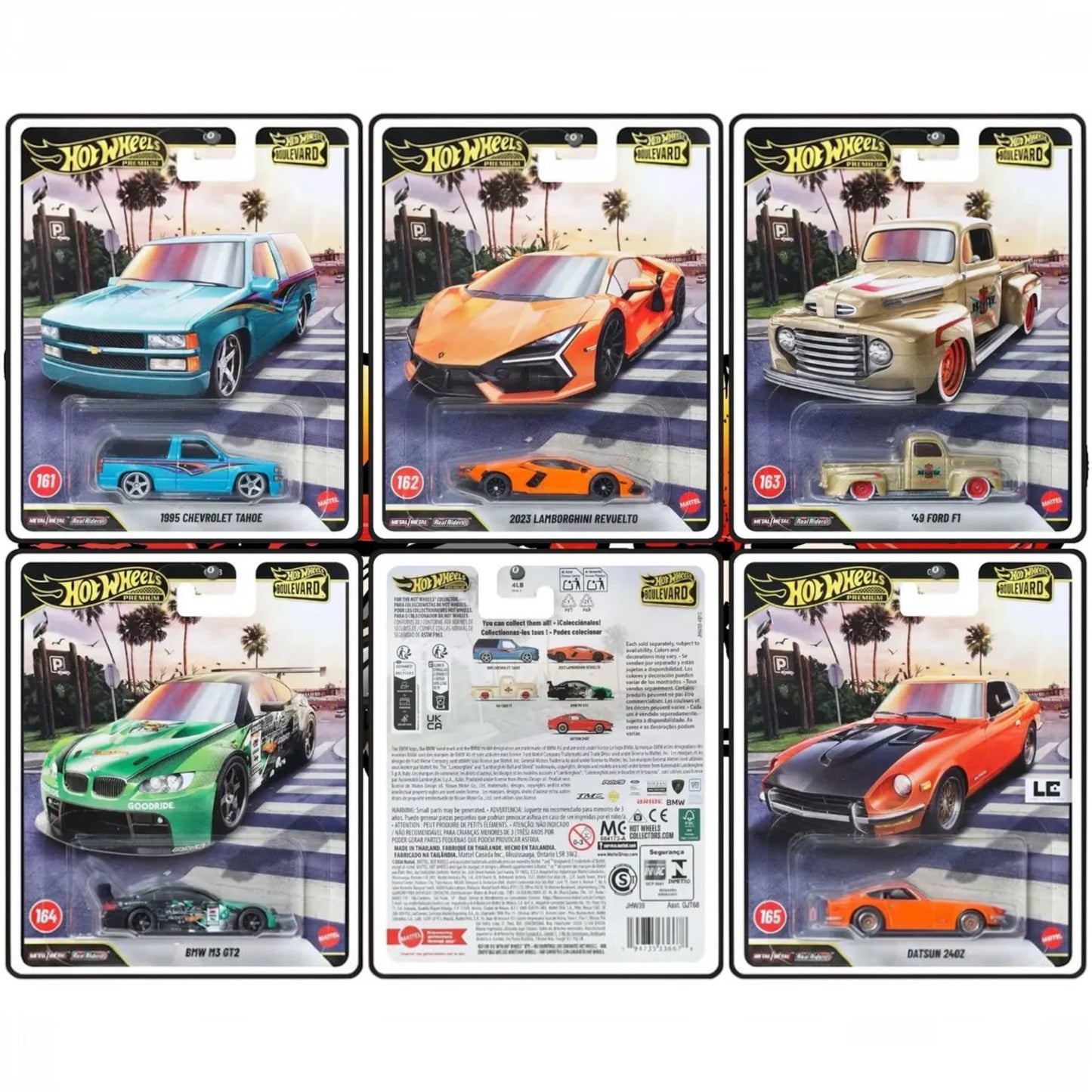 [Pre-Order Advance]: Hot Wheels Premium Boulevard set of 5 (161 to 165)
