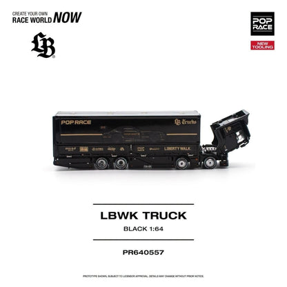 [Pre-Order Advance]: Pop Race PR640557 LBWK Truck Black (New tooling)