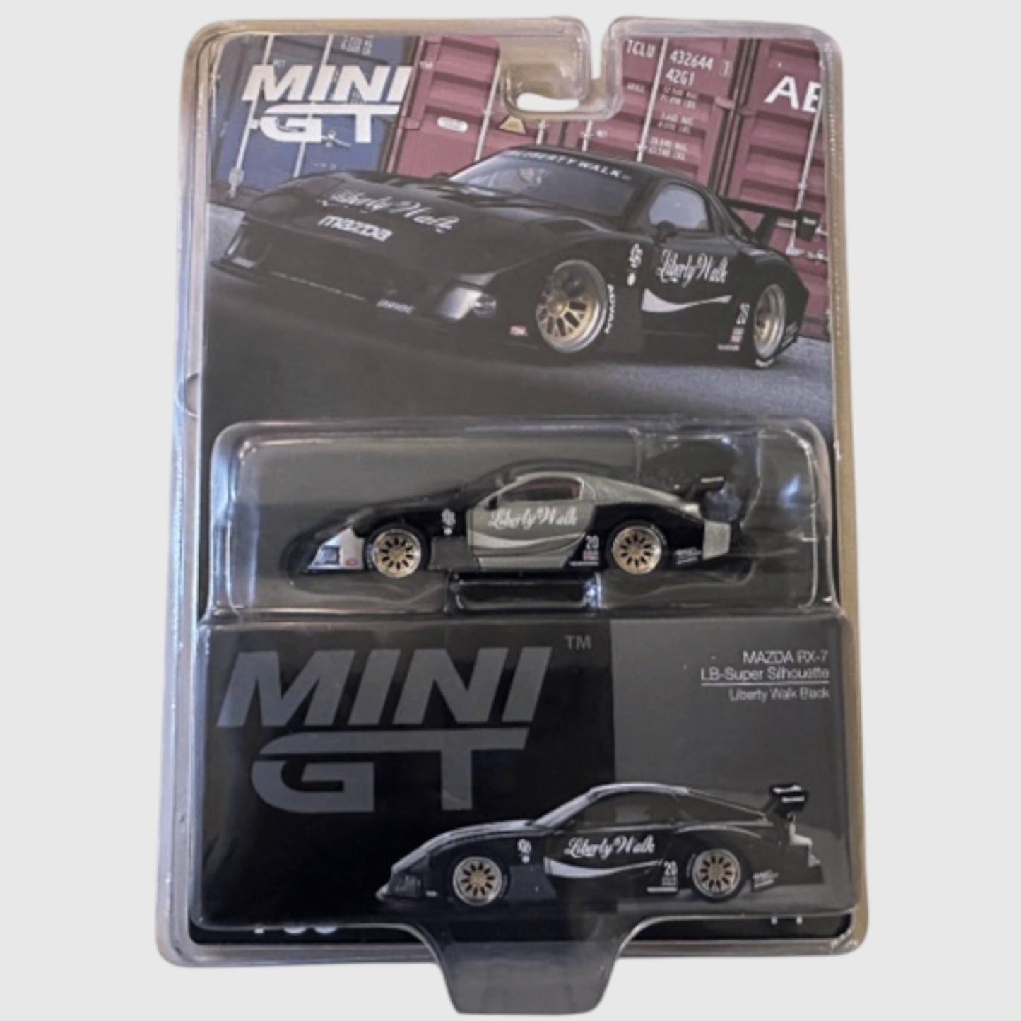 [Blister] [Chase] Mini GT Mazda RX-7 | LB-Super Silhouette Liberty Walk Black  #785