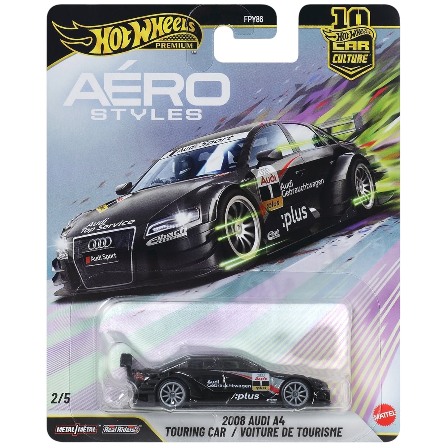 Hot Wheels Premium Aero Styles ’08 Audi A4 Touring Car