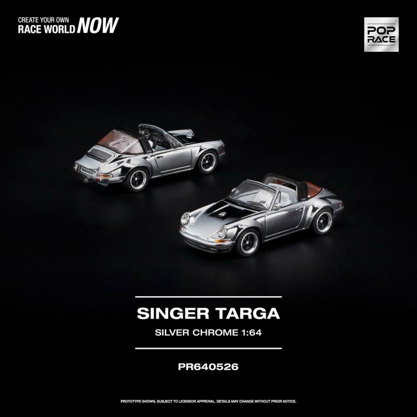 [Pre-Order]: PR640526: POP RACE SINGER TARGA SILVER CHROME