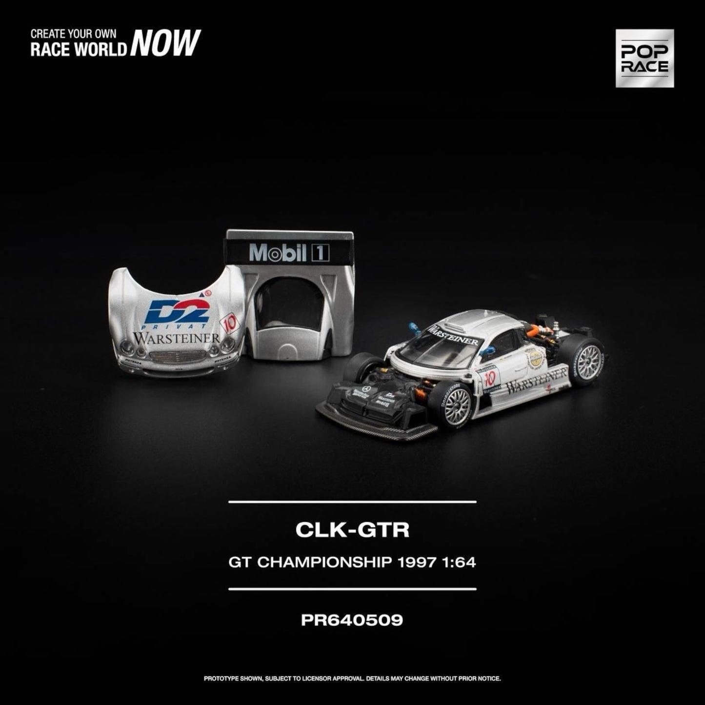 [Pre-Order]: PR640509: POP RACE MERCEDES-BENZ AMG CLK GTR FIA GT CHAMPIONSHIP 1997