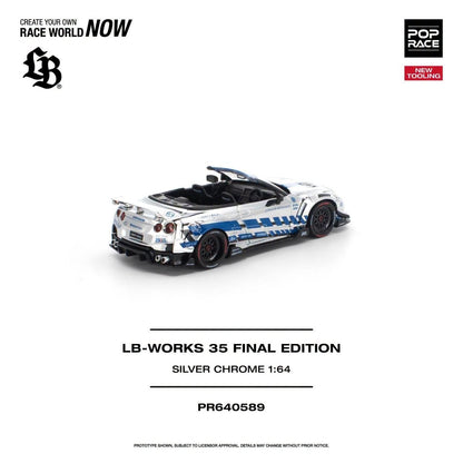 [Pre-Order]: POP RACE PR640589 LB-WORKS 35 FINAL EDITION SILVER CHROME NEW TOOLING