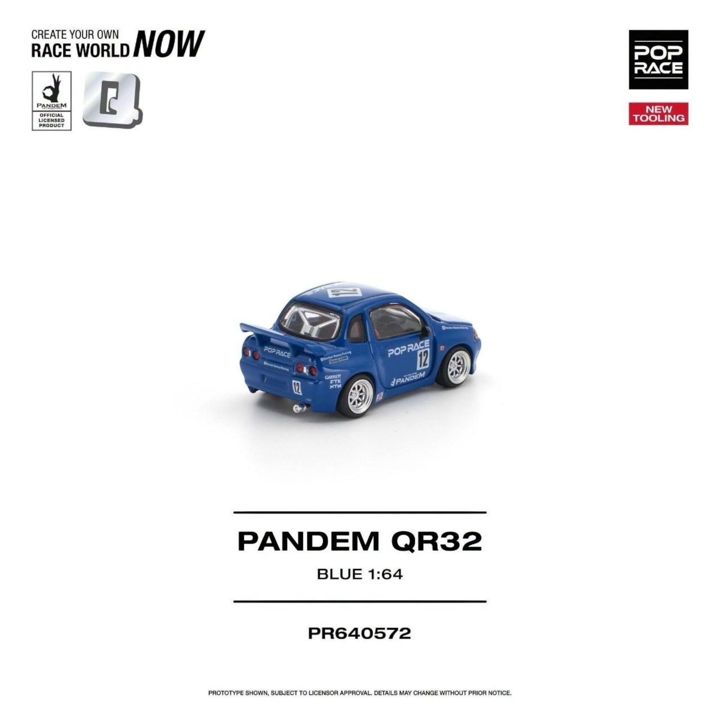 [Pre-Order]: POP RACE PR640572 PANDEM QR32 BLUE (NEW TOOLING)