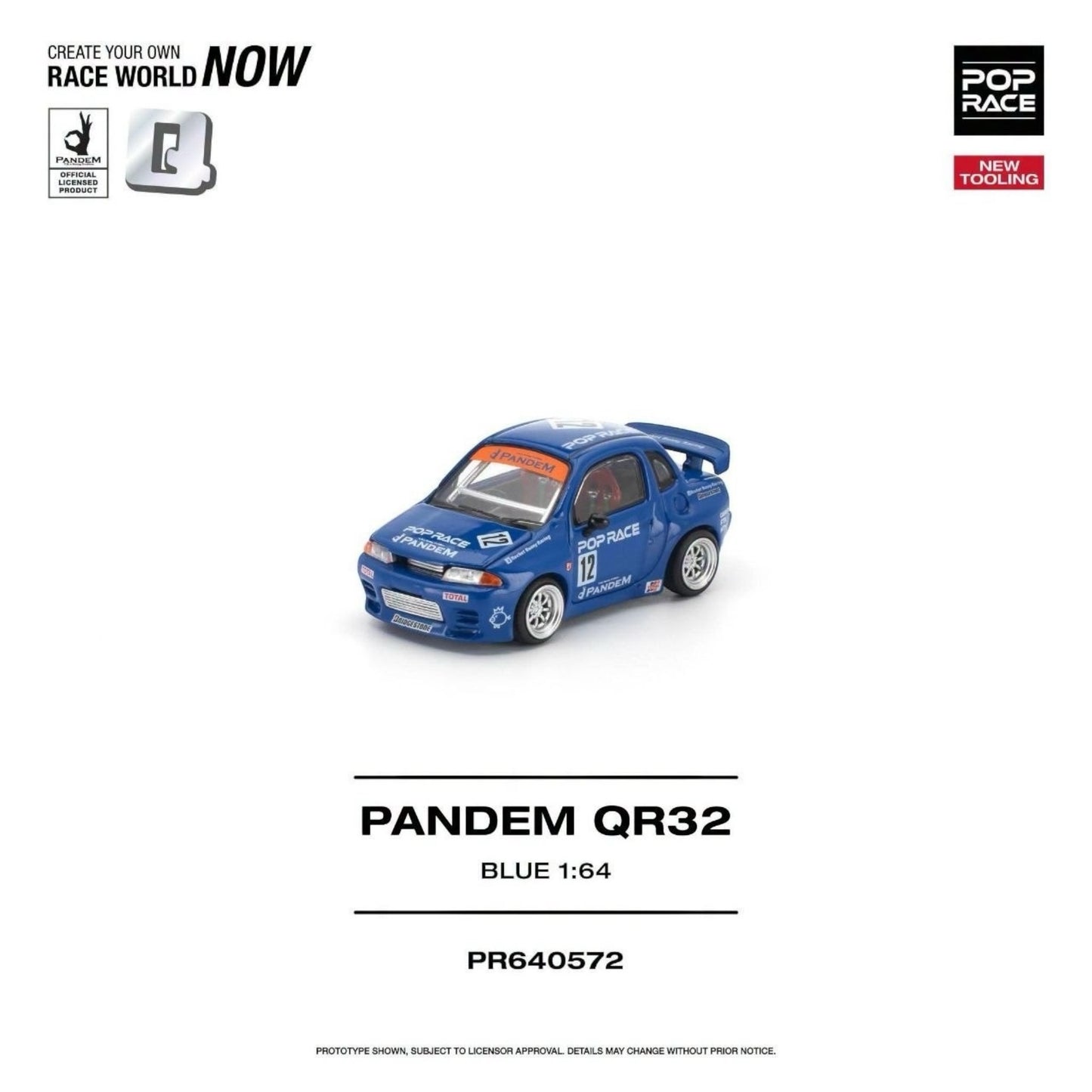 [Pre-Order]: POP RACE PR640572 PANDEM QR32 BLUE (NEW TOOLING)