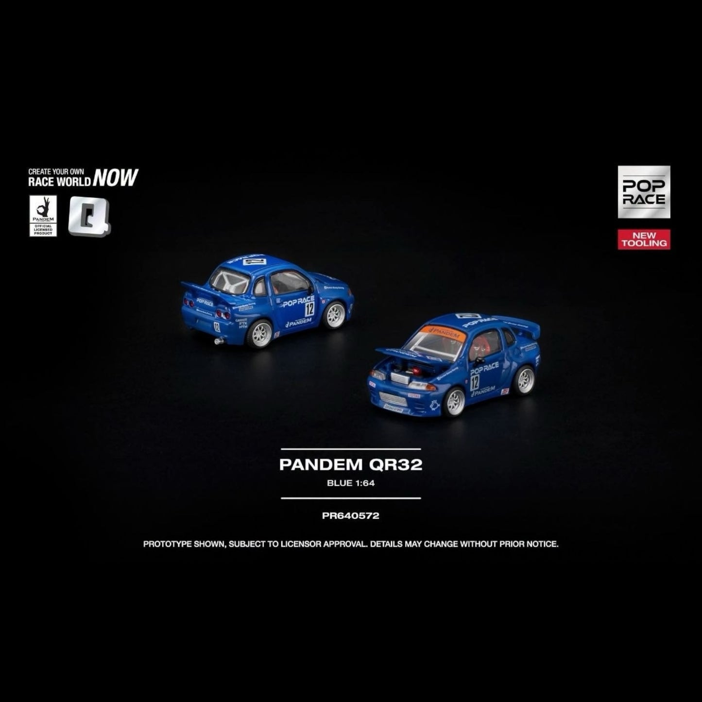 [Pre-Order]: POP RACE PR640572 PANDEM QR32 BLUE (NEW TOOLING)