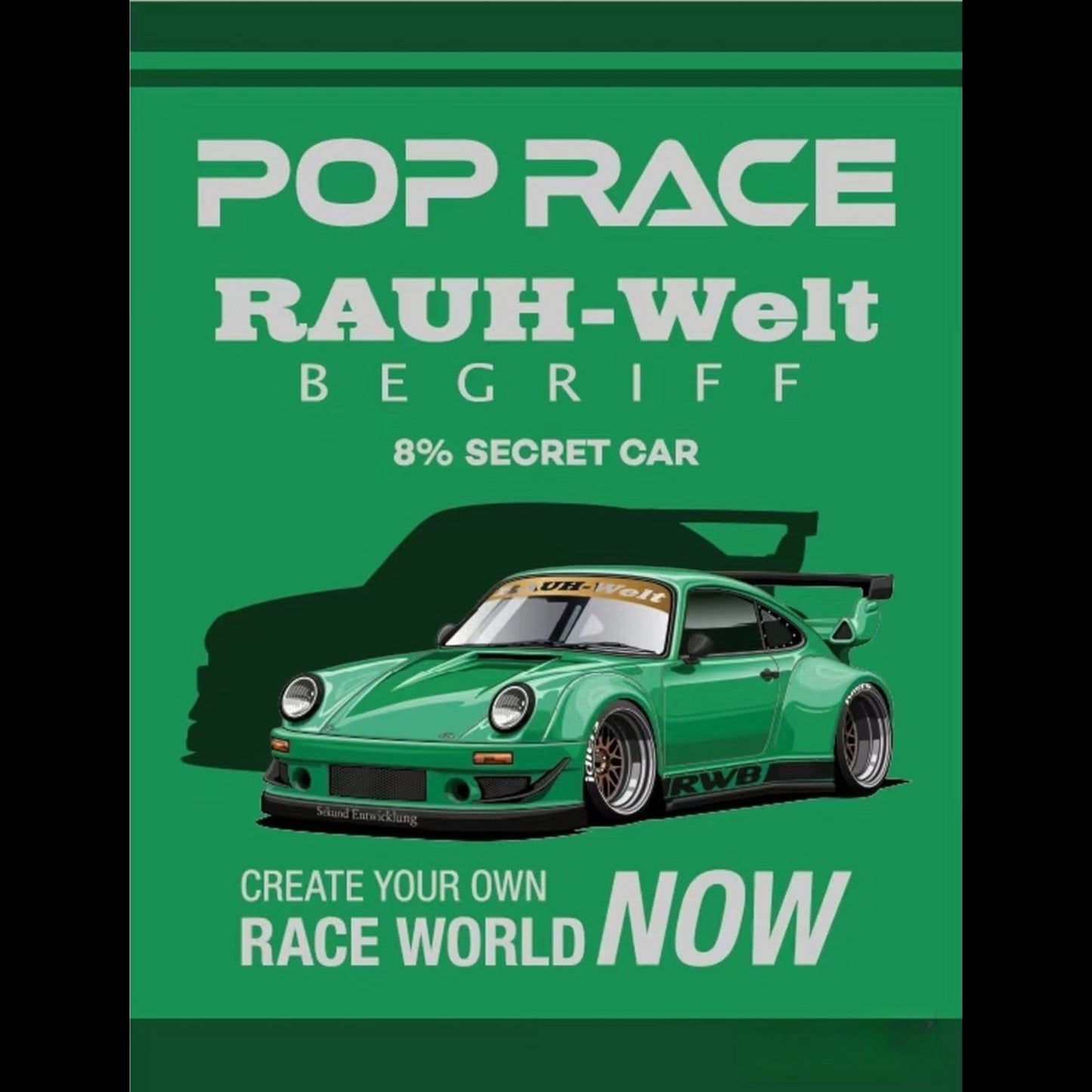 POPRACE x XCARTOYS RWB 930 GREEN HEC 2026 (Chance of chase)