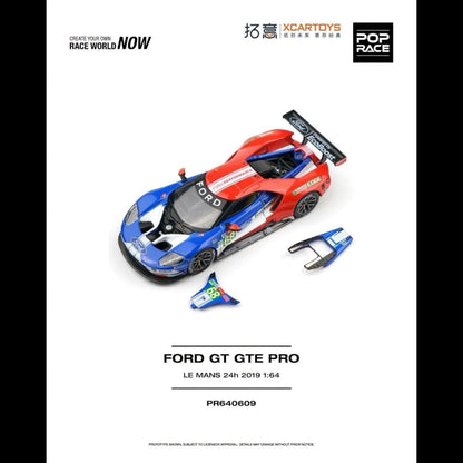 [Pre-Order]: POP RACE PR640609 FORD GT GTE PRO LE MANS 24H 2019