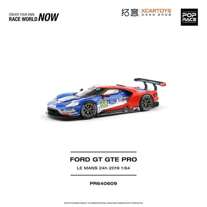[Pre-Order]: POP RACE PR640609 FORD GT GTE PRO LE MANS 24H 2019