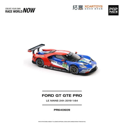 [Pre-Order]: POP RACE PR640609 FORD GT GTE PRO LE MANS 24H 2019