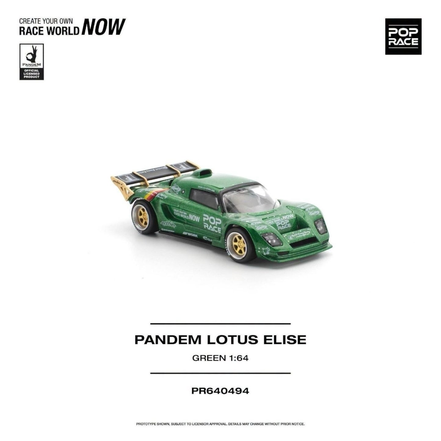 [Pre-Order]: POP RACE PR640494 PANDEM LOTUS ELISE GREEN