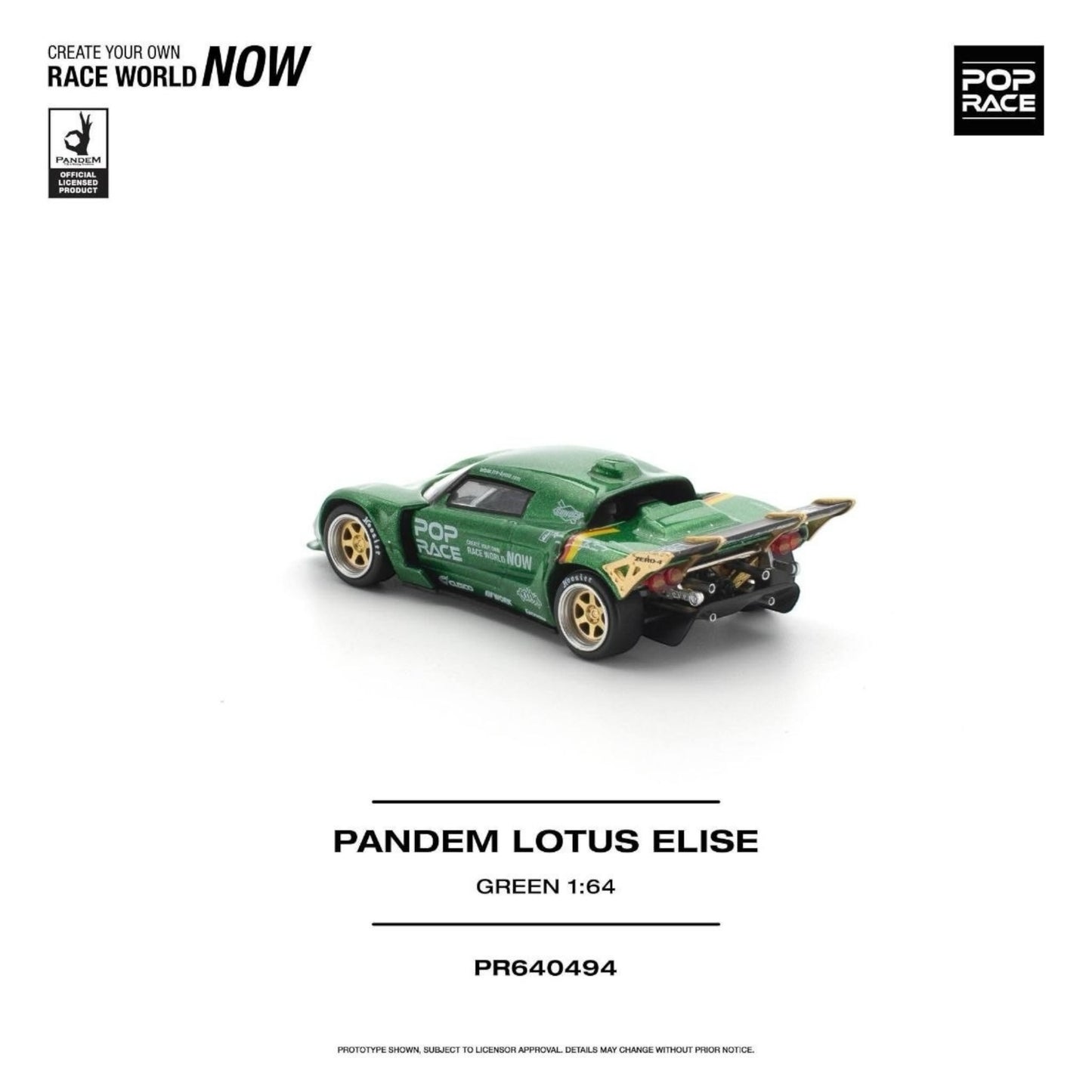[Pre-Order]: POP RACE PR640494 PANDEM LOTUS ELISE GREEN